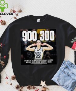 Official caitlin Clark 900+ points 300+ assists women’s DI player shirt
