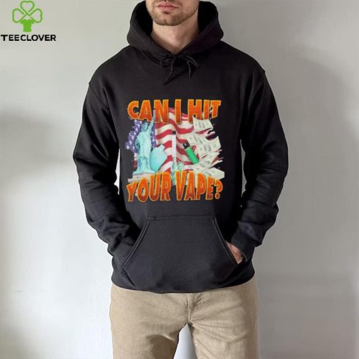 Official can I Hit Your Vape America Flag Shirt
