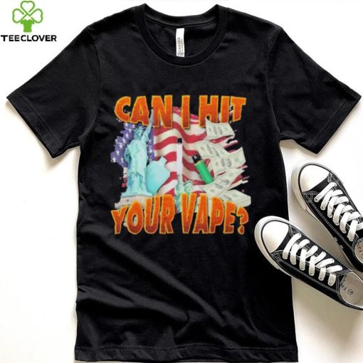 Official can I Hit Your Vape America Flag Shirt