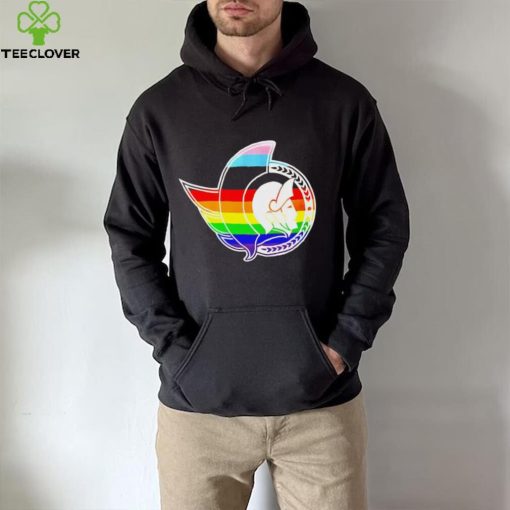 Official canadian tire center pride lgbt logo Ottawa Senators shirt