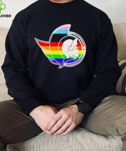 Official canadian tire center pride lgbt logo Ottawa Senators shirt