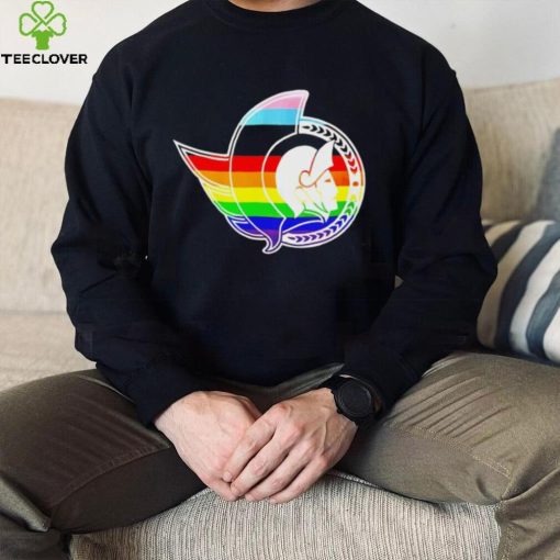 Official canadian tire center pride lgbt logo Ottawa Senators shirt