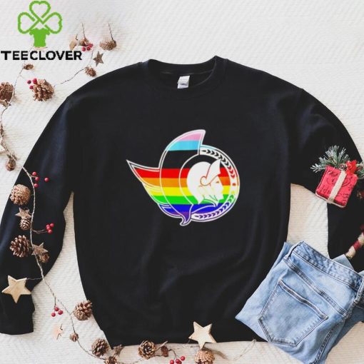 Official canadian tire center pride lgbt logo Ottawa Senators shirt