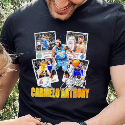 Official carmelo Anthony Denver Nuggets basketball graphic signature hoodie, sweater, longsleeve, shirt v-neck, t-shirt