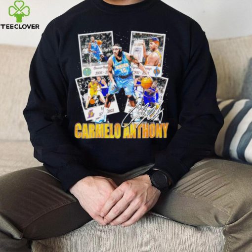 Official carmelo Anthony Denver Nuggets basketball graphic signature hoodie, sweater, longsleeve, shirt v-neck, t-shirt