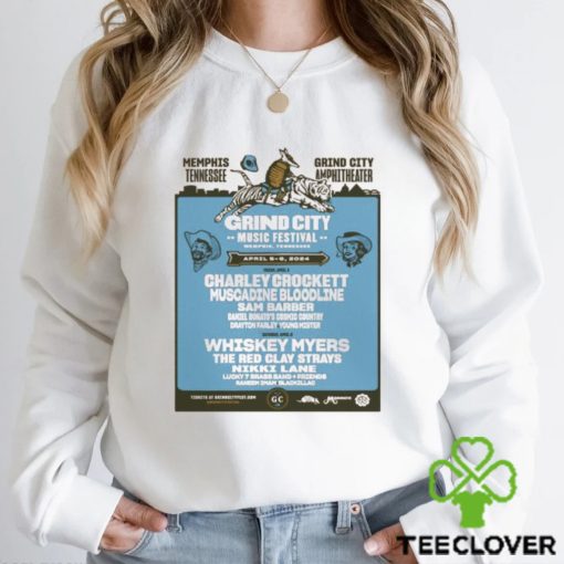Official charley crockett memphis tennessee grind city amphitheater shirt