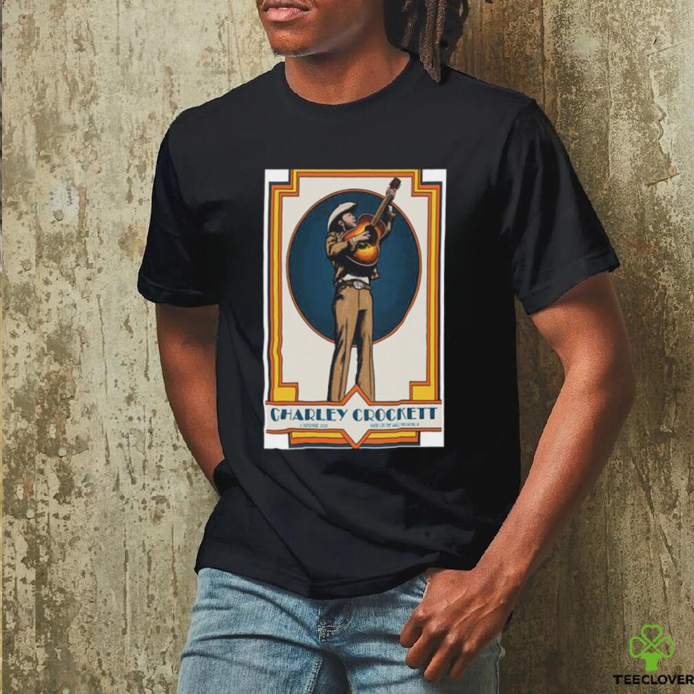 Official charley crockett september 4 2023 poster art by thaddeus pasierb band on the wall shirt Official charley crockett september 4 2023 poster art by thaddeus pasierb band on the wall shirt