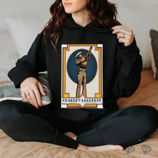 Official charley crockett september 4 2023 poster art by thaddeus pasierb band on the wall shirt