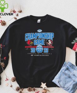 Official charlotte, NC 2023 ACC Championship Game Louisville Cardinals vs Florida State Seminoles Shirt