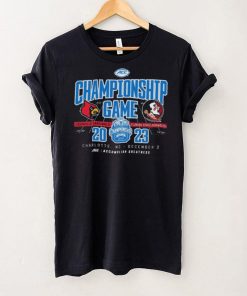 Official charlotte, NC 2023 ACC Championship Game Louisville Cardinals vs Florida State Seminoles Shirt