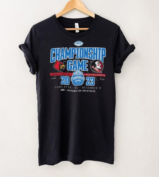 Official charlotte, NC 2023 ACC Championship Game Louisville Cardinals vs Florida State Seminoles Shirt