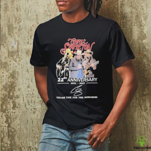 Official chris stapleton 22nd anniversary 2001 – 2023 thank you for the memories shirt