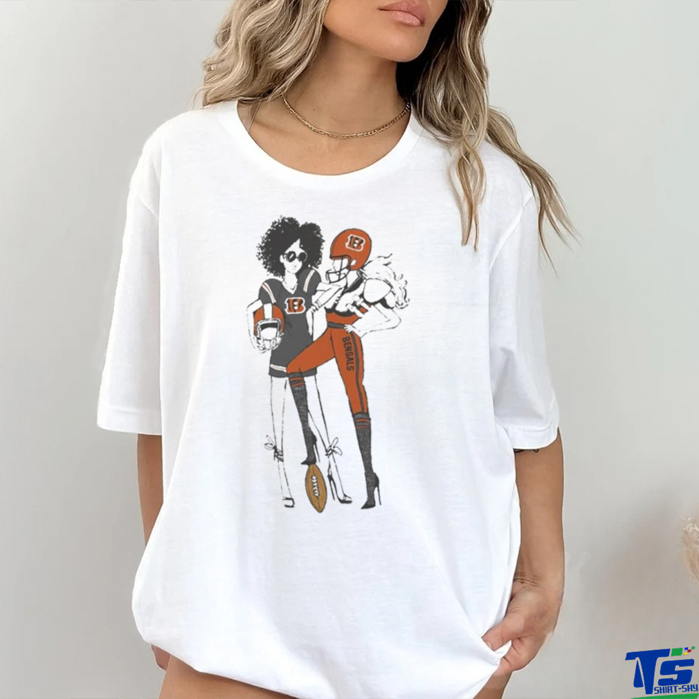 G III 4Her By Carl Banks Heather Gray Cincinnati Bengals Football Girls T  Shirt - Limotees