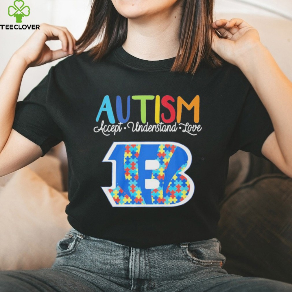 Cincinnati Bengals Acceptance Is The Cure Autism T Shirt - Limotees