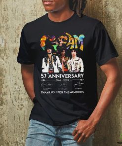 Official cream Band 57th Anniversary 1966 – 2023 Thank You For The Memories T Shirt