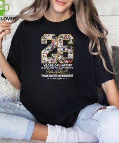 Official dale Earnhardt 26 Years Of Nascar 76 Wins And 7 Championships Thank You For The Memories Signature Shirt