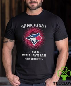 Official damn Right I Am A Toronto Blue Jays Logo Fan Now And Forever 2024 Shirt