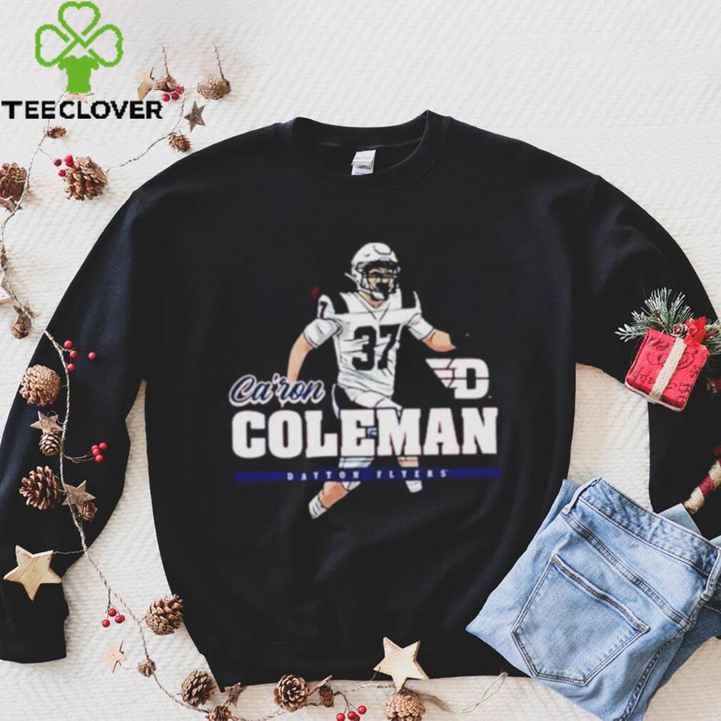 Official dayton Flyers Ca’ron Coleman 2023 NCAA Football shirt Official dayton Flyers Ca’ron Coleman 2023 NCAA Football shirt