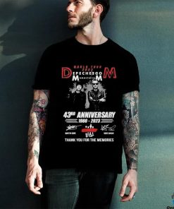 Official depeche Mode Memento Mori 43rd Anniversary 1980 2023 Thank You For The Memories Signatures T Shirt