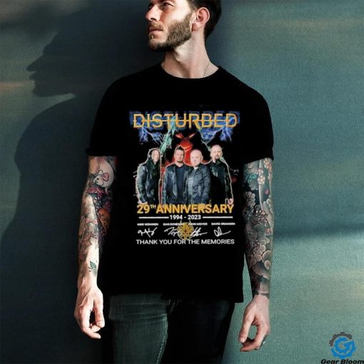 Official disturbed 29th anniversary 1994 2023 thank you for the memories shirt