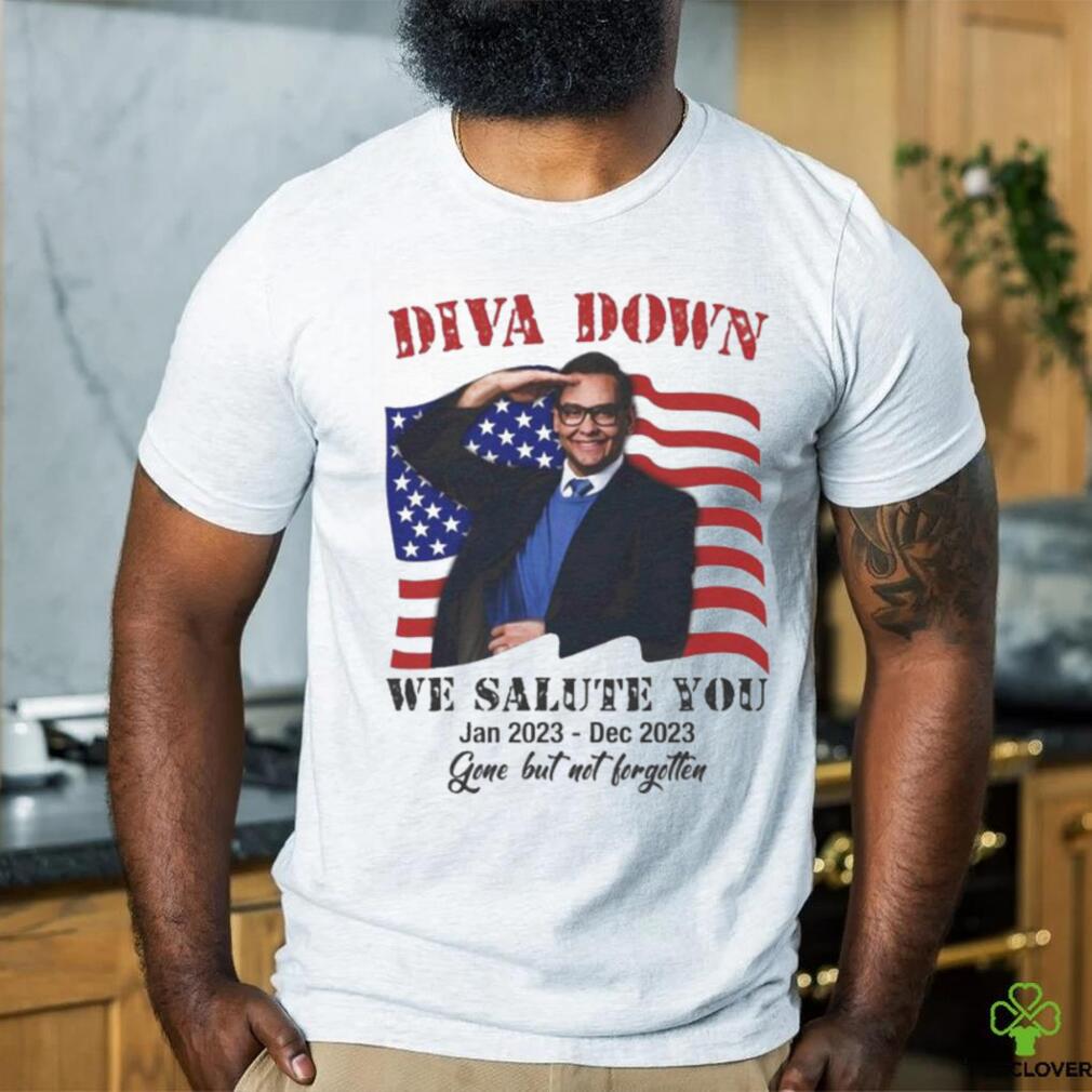 Official diva Down We Salute You George Santos T Shirt Official diva Down We Salute You George Santos T Shirt