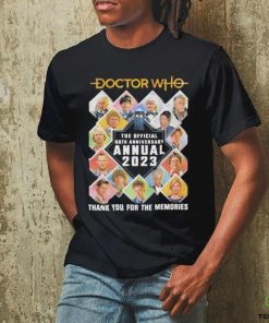Official doctor who the offical both anniversary annual 2023 thank you for the memories shirt