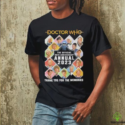Official doctor who the offical both anniversary annual 2023 thank you for the memories shirt