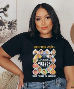 Official doctor who the offical both anniversary annual 2023 thank you for the memories shirt