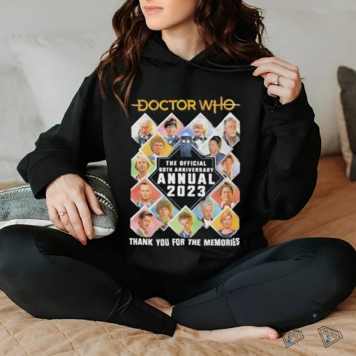 Official doctor who the offical both anniversary annual 2023 thank you for the memories shirt