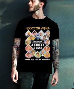 Official doctor who the offical both anniversary annual 2023 thank you for the memories shirt