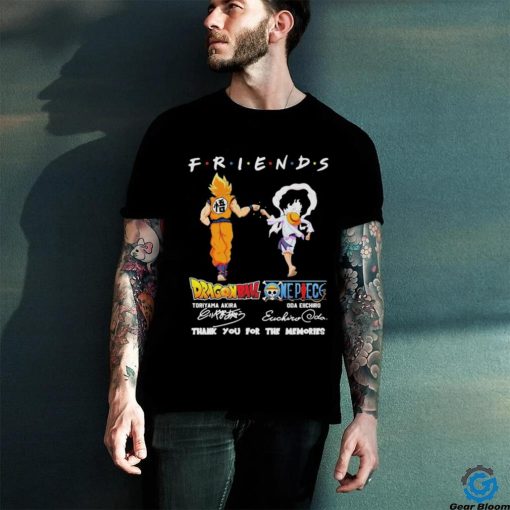 Official dragon Ball One Piece Toriyama Akira Oda Eichiro Friend Forever T Shirt