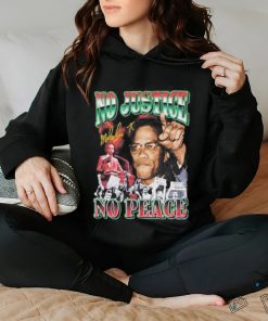 Official dreadful no justice no peace malcolm shirt