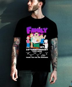 Official family Guy 25th Anniversary 1999 – 2024 Thank You For The Memories Shirt 2 Official family Guy 25th Anniversary 1999 – 2024 Thank You For The Memories Shirt