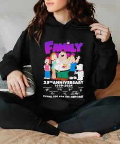 Official family Guy 25th Anniversary 1999 – 2024 Thank You For The Memories Shirt 3 Official family Guy 25th Anniversary 1999 – 2024 Thank You For The Memories Shirt
