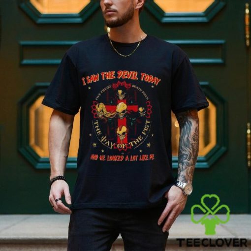 Official five Finger Death Punch I San Devil Today And He Looked A Lot Like Me Shirt