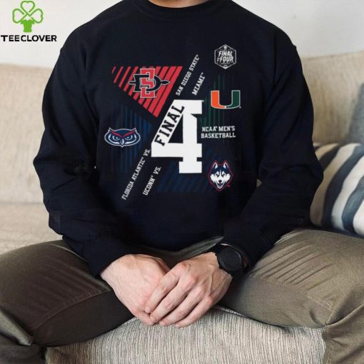 Official florida Atlantic vs San Diego State and Miami vs UConn 2023 NCAA Men’s Basketball Tournament March Madness Final Four Group T Shirt