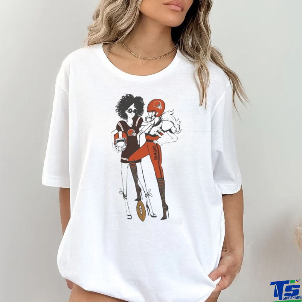 Official g III 4Her By Carl Banks Heather Gray Cleveland Browns Football  Girls Shirt - Limotees