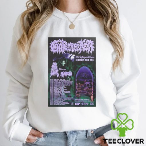 Official gatecreeper european tour 2024 poster hoodie, sweater, longsleeve, shirt v-neck, t-shirt