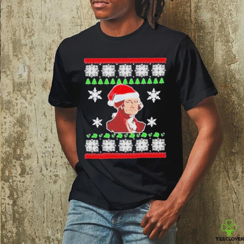 Official george Washington Ugly Christmas T Shirt Official george Washington Ugly Christmas T Shirt