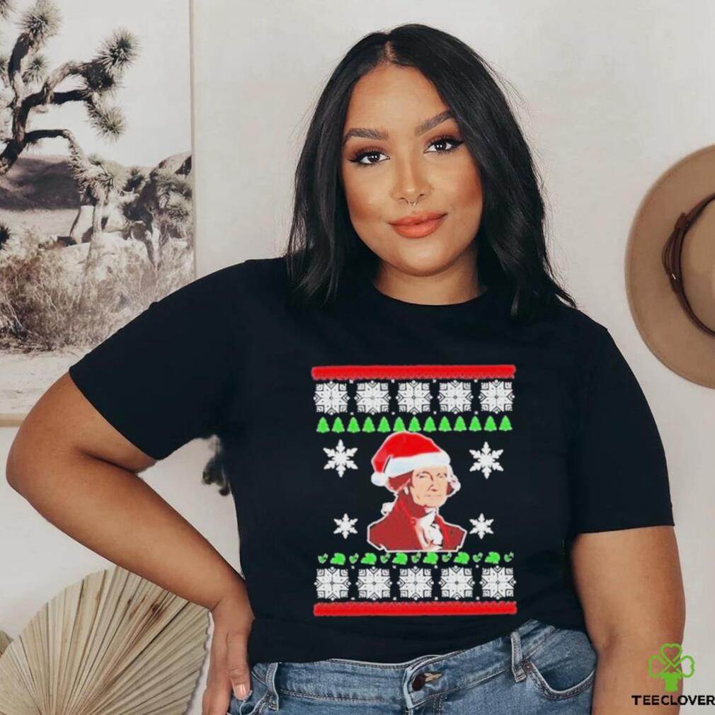 Official george Washington Ugly Christmas T Shirt Official george Washington Ugly Christmas T Shirt