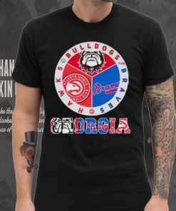 Official georgia Bulldogs Braves Hawks City Champions T Shirt