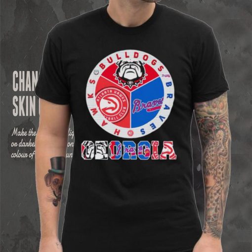 Official georgia Bulldogs Braves Hawks City Champions T Shirt