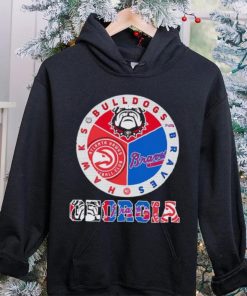 Official georgia Bulldogs Braves Hawks City Champions T Shirt