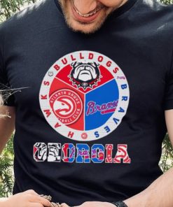 Official georgia Bulldogs Braves Hawks City Champions T Shirt