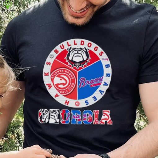 Official georgia Bulldogs Braves Hawks City Champions T Shirt