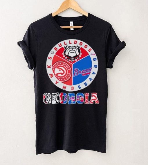 Official georgia Bulldogs Braves Hawks City Champions T Shirt