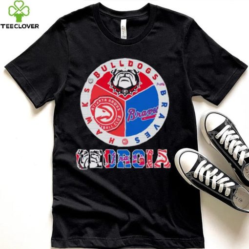 Official georgia Bulldogs Braves Hawks City Champions T Shirt