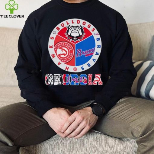 Official georgia Bulldogs Braves Hawks City Champions T Shirt