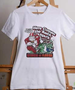 Official georgia Bulldogs Here Comes the Red & Black Georgia vs Florida Jacksonville Florida 10 28 2023 shirt