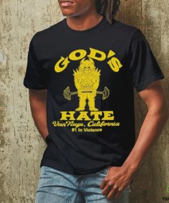Official god's Hate Gym Van Nuys California #1 In Violence T Shirts 1 Official god's Hate Gym Van Nuys California #1 In Violence T Shirts